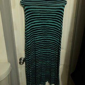 Long striped skirt